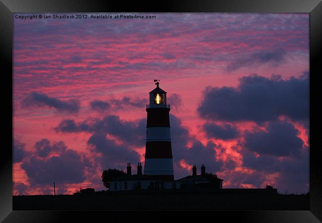 Happisbrough Lighthouse Framed Print by Ian Shadlock