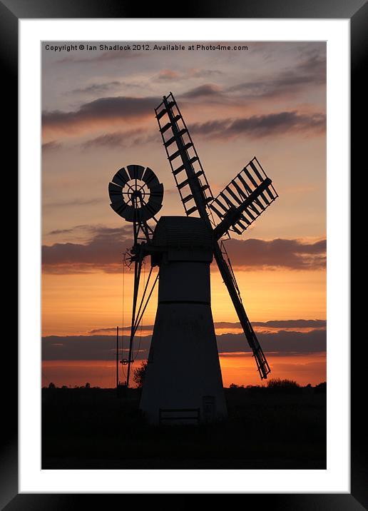 Thurne Mill Framed Mounted Print by Ian Shadlock