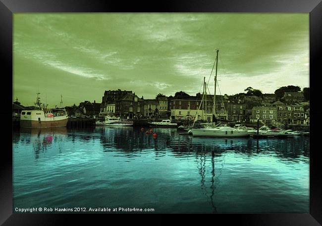 Padstow Harbour Framed Print by Rob Hawkins