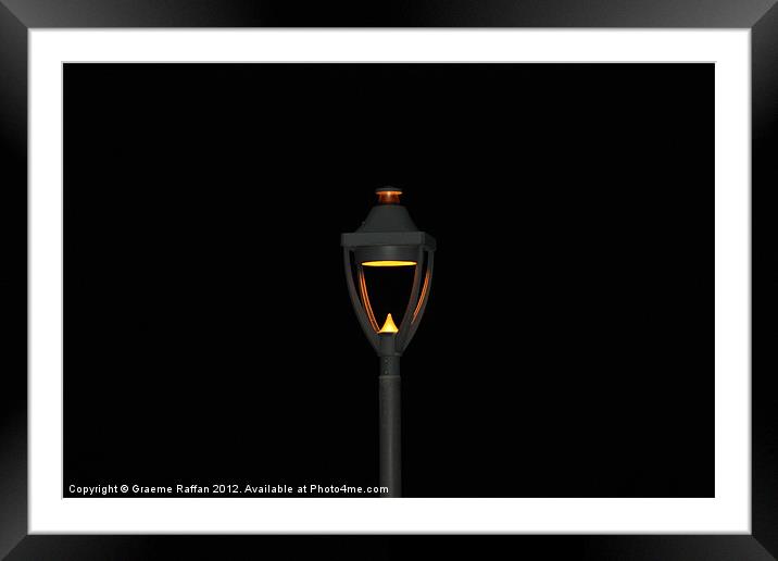 Street Light in Aberdeen Framed Mounted Print by Graeme Raffan