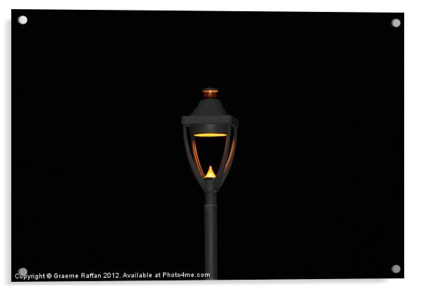 Street Light in Aberdeen Acrylic by Graeme Raffan