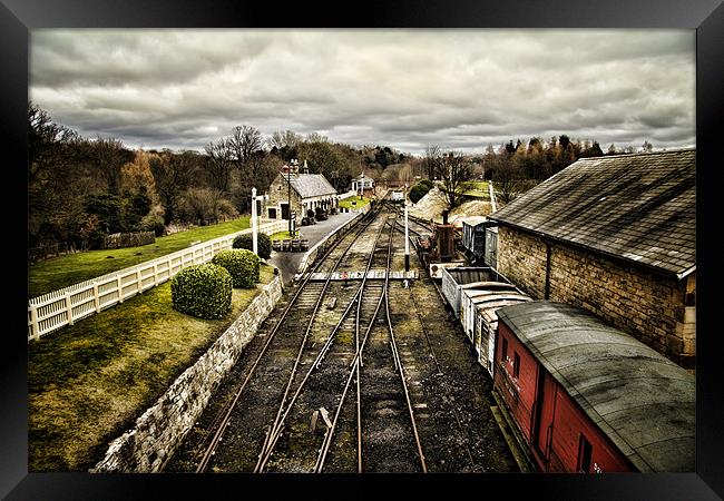 Beamish railway Station Framed Print by Northeast Images