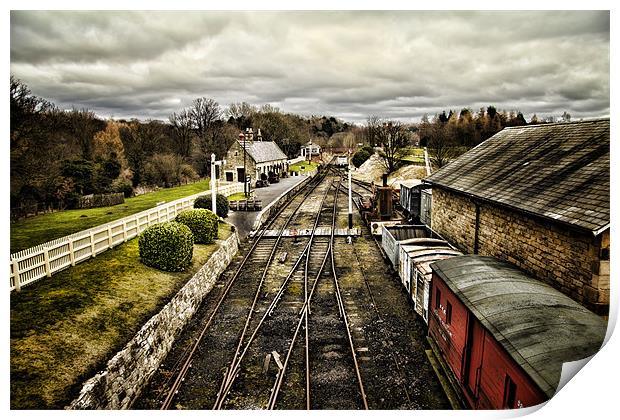 Beamish railway Station Print by Northeast Images