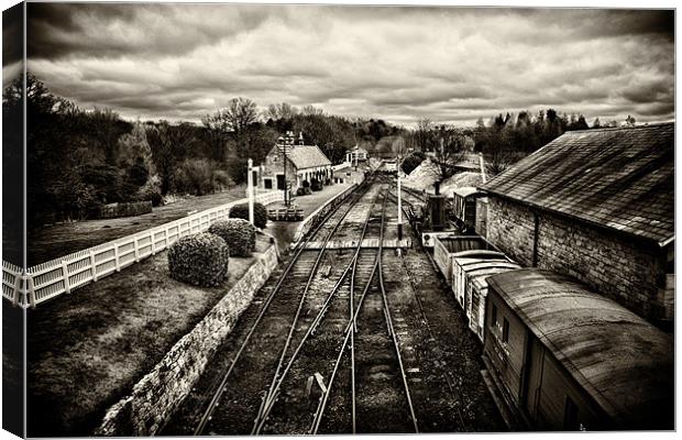 Beamish Railway Station Canvas Print by Northeast Images