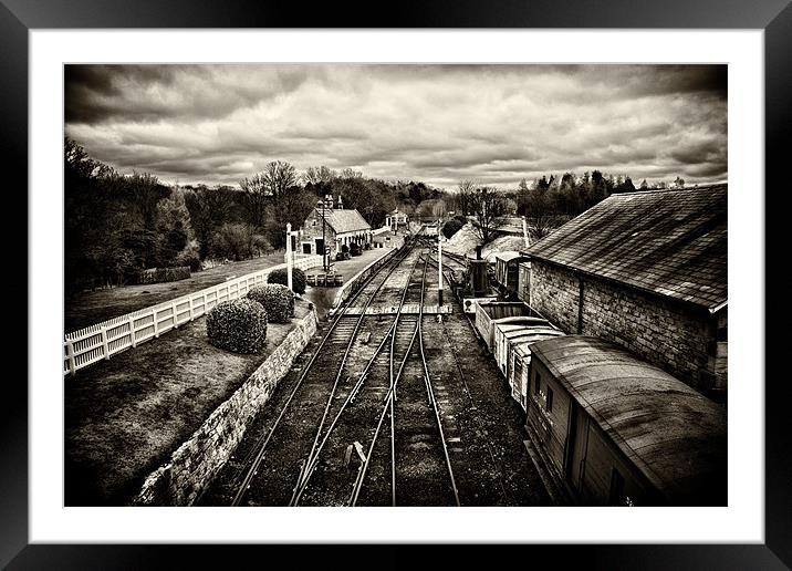 Beamish Railway Station Framed Mounted Print by Northeast Images