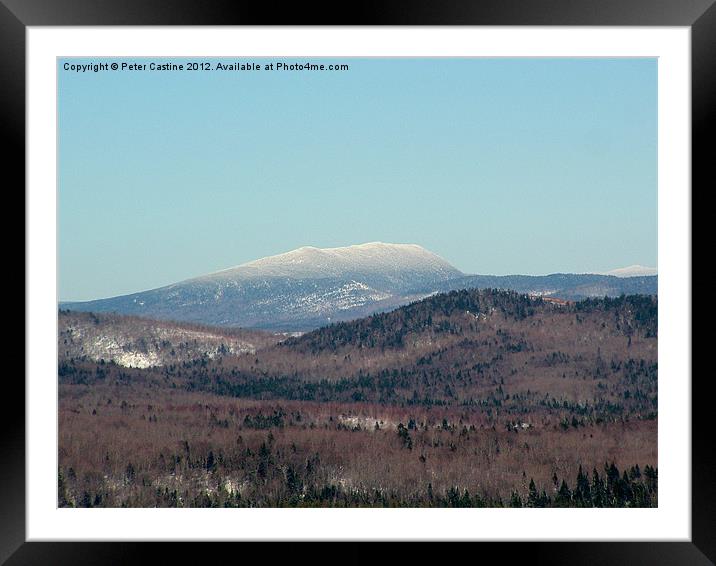 Rump Mountain Framed Mounted Print by Peter Castine