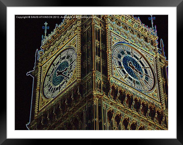 GLOWING TIME Framed Mounted Print by David Atkinson