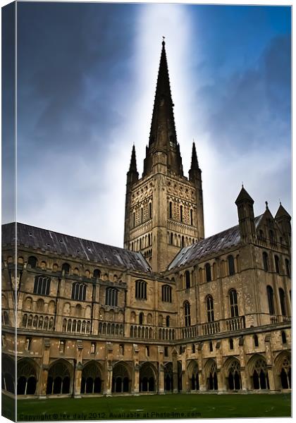 Norwich City Cathedral Canvas Print by Lee Daly