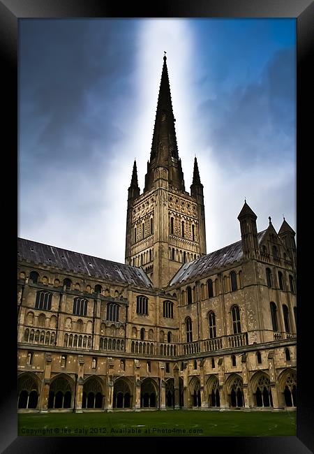 Norwich City Cathedral Framed Print by Lee Daly