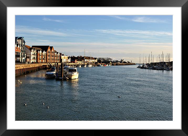 Littlehampton Harbour Framed Mounted Print by graham young