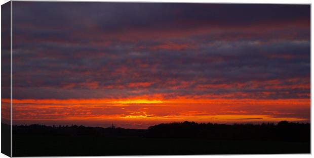 Yorkshire Sunset Canvas Print by andrew hall