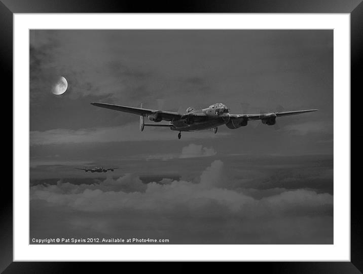 Bombers Moon Framed Mounted Print by Pat Speirs