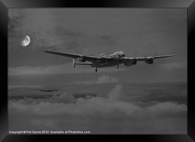 Bombers Moon Framed Print by Pat Speirs
