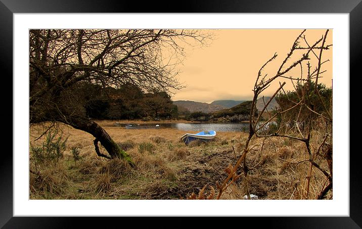 Killarney Lake in the National Park Framed Mounted Print by barbara walsh