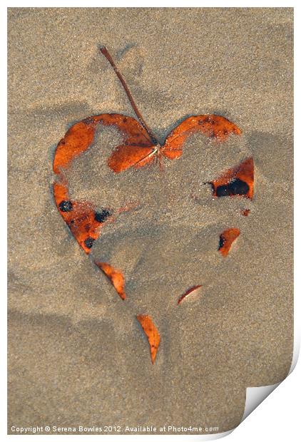 Love on the Beach Palolem Print by Serena Bowles