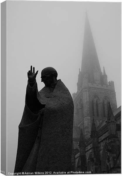 Saint Richard and Chichester Cathedral Canvas Print by Adrian Wilkins