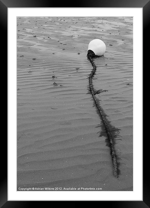 Beach Buoy Framed Mounted Print by Adrian Wilkins