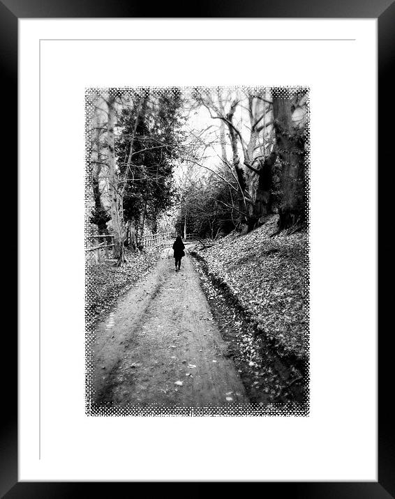 walking home 2 Framed Mounted Print by Heather Newton