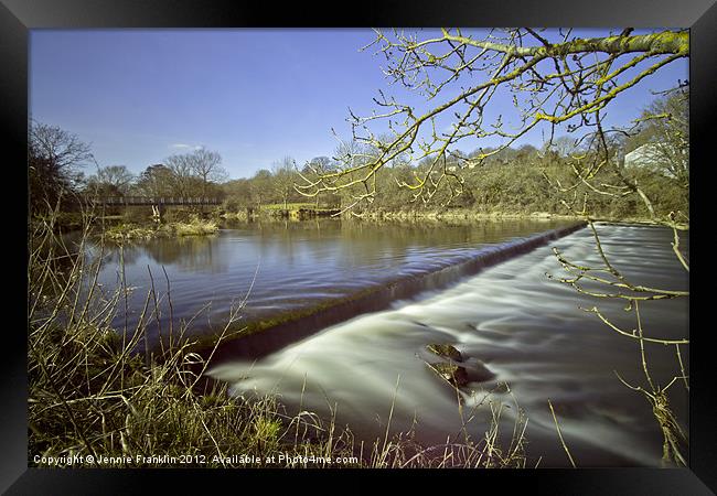 River at Pamphill, Wimborne Framed Print by Jennie Franklin