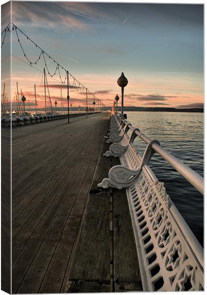 Along the promenade Canvas Print by Andy dean