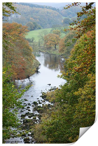 Th River Wharfe Print by Mark Hobson