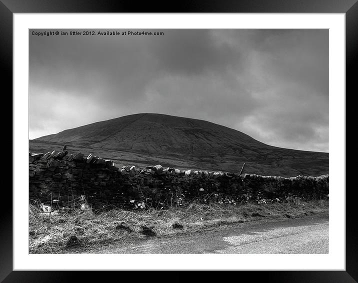Pendle Hill Framed Mounted Print by ian littler