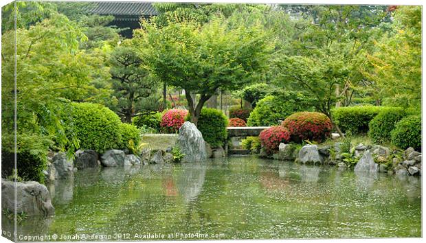 Japanese Garden Toji Canvas Print by Jonah Anderson Photography