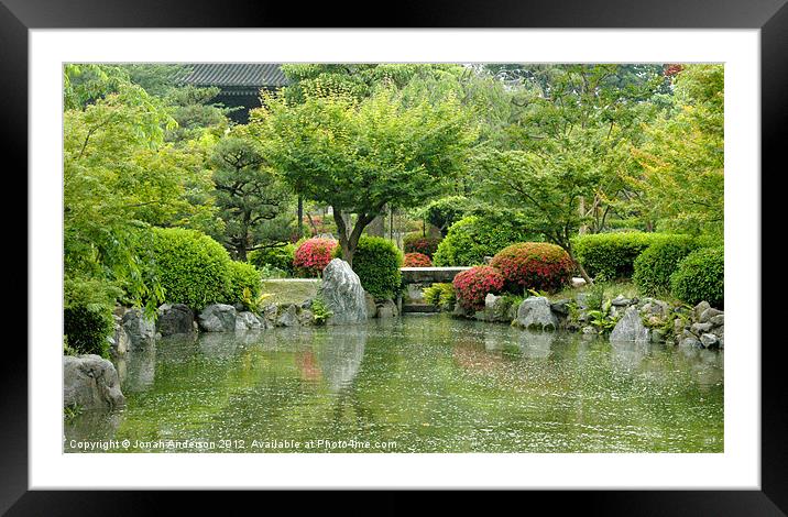 Japanese Garden Toji Framed Mounted Print by Jonah Anderson Photography