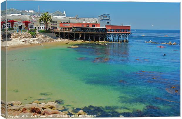 Waterfront at Cannery Row Canvas Print by Jonah Anderson Photography