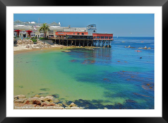 Waterfront at Cannery Row Framed Mounted Print by Jonah Anderson Photography