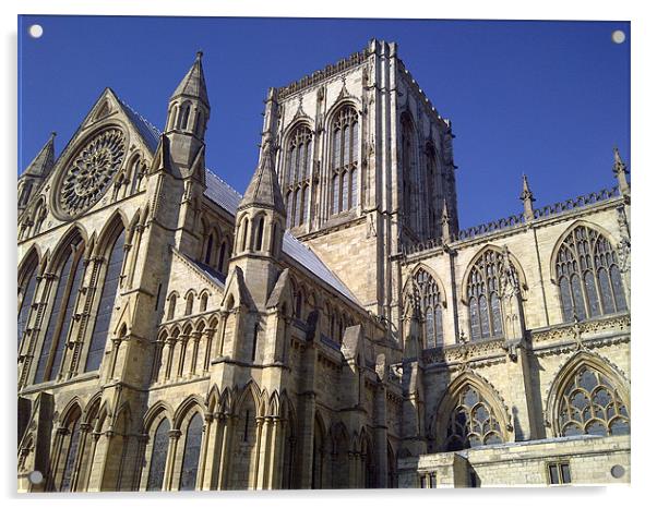 York Minster Right Acrylic by andrew hall