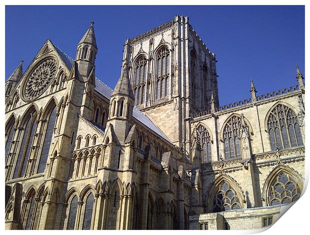 York Minster Right Print by andrew hall