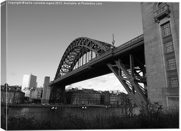 Tyne Bridge, Newcastle Canvas Print by kailie canadas rogers