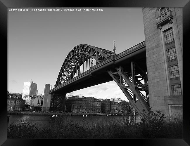 Tyne Bridge, Newcastle Framed Print by kailie canadas rogers