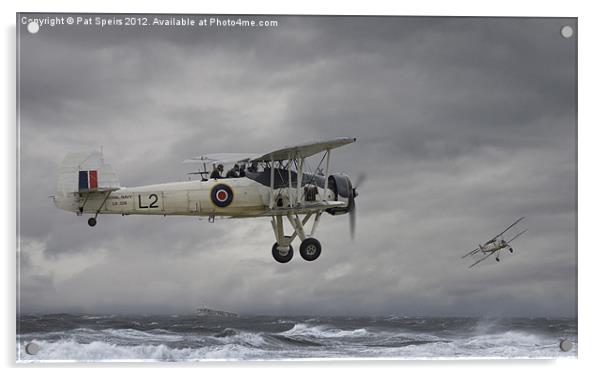 Fairey Swordfish - Hide and Seek Acrylic by Pat Speirs