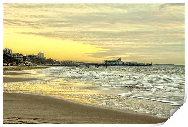 Bournemouth Pier Sunrise Print by Jennie Franklin