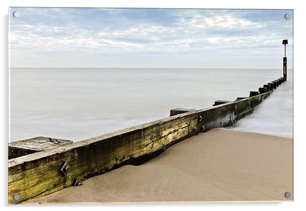 Groyne Number 7 Acrylic by Jennie Franklin