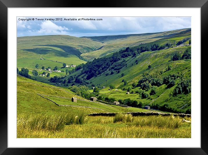 Yorkshire Dales Views Framed Mounted Print by Trevor Kersley RIP