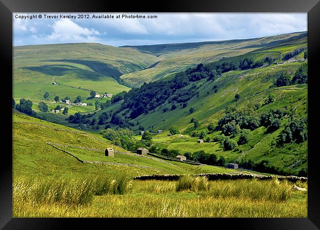 Yorkshire Dales Views Framed Print by Trevor Kersley RIP