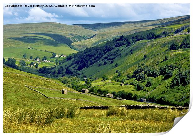 Yorkshire Dales Views Print by Trevor Kersley RIP