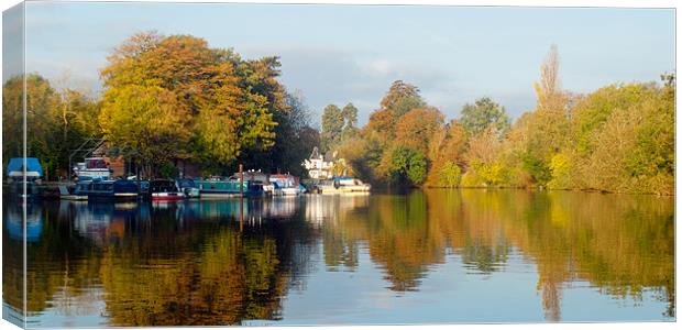 River Thames Weybridge Canvas Print by Clive Eariss