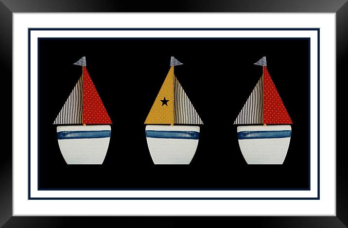 I saw three ships... Framed Mounted Print by Heather Newton