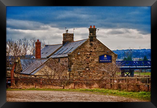 The Boathouse Inn Framed Print by John Ellis