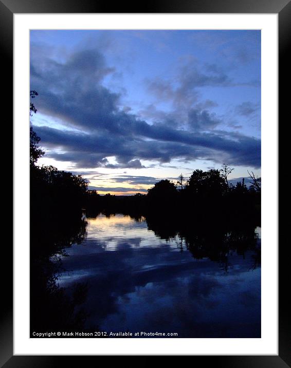 Blue Water Framed Mounted Print by Mark Hobson