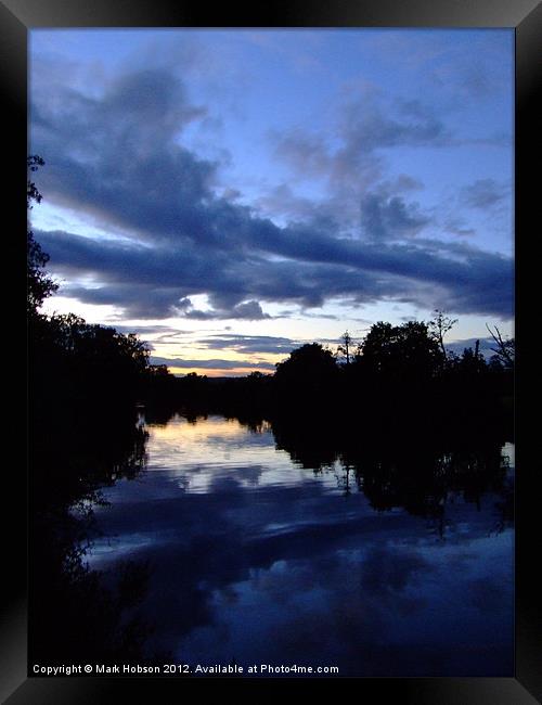 Blue Water Framed Print by Mark Hobson