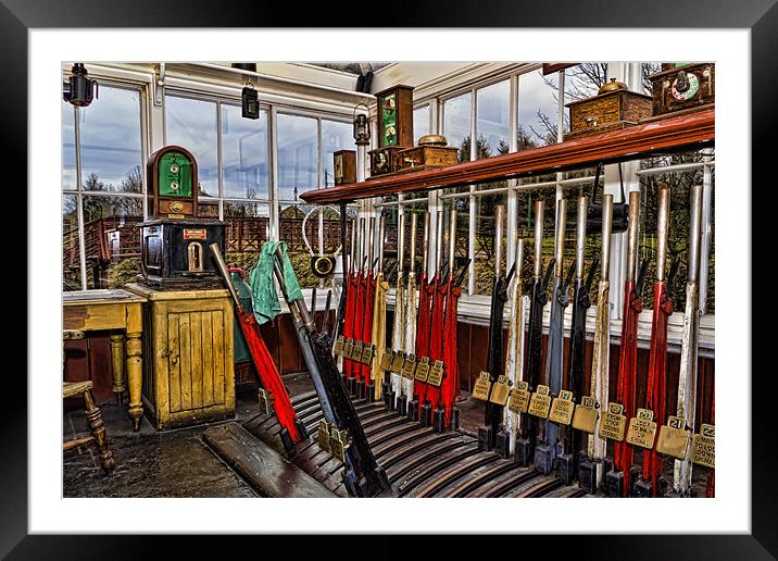 Old Railway Signal Box Framed Mounted Print by Kevin Tate