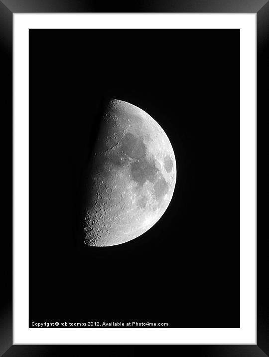 THE MARCH MOON Framed Mounted Print by Rob Toombs