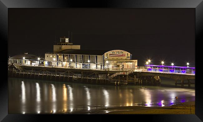 Bournemouth Pier at Night Framed Print by Jennie Franklin