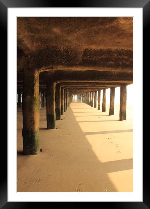 Under The Pier Framed Mounted Print by Adrian Wilkins