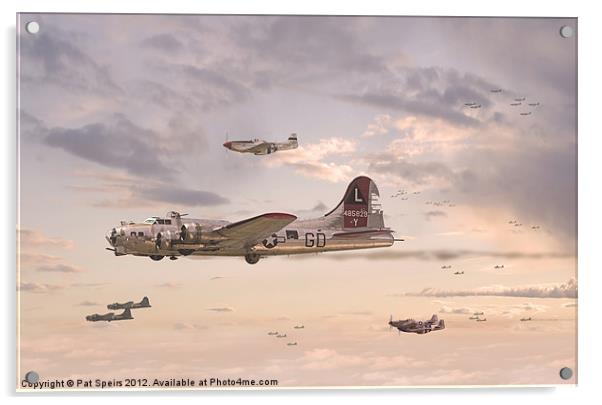 B17 - escort package Acrylic by Pat Speirs